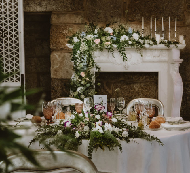 mesas decoracion con flores para bodas