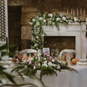 mesas decoracion con flores para bodas