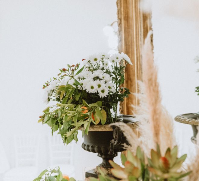 decoracion con flores bodas en pazo do tambre