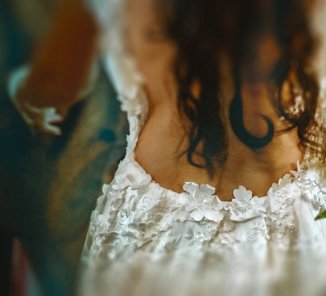 detalle vestido de novia pazo