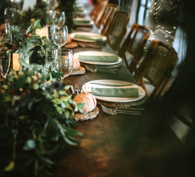 decoracion mesa boda y menu pazo gallego