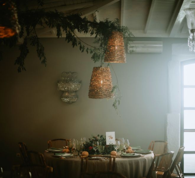 mesas redondas para comida de boda pazo galicia