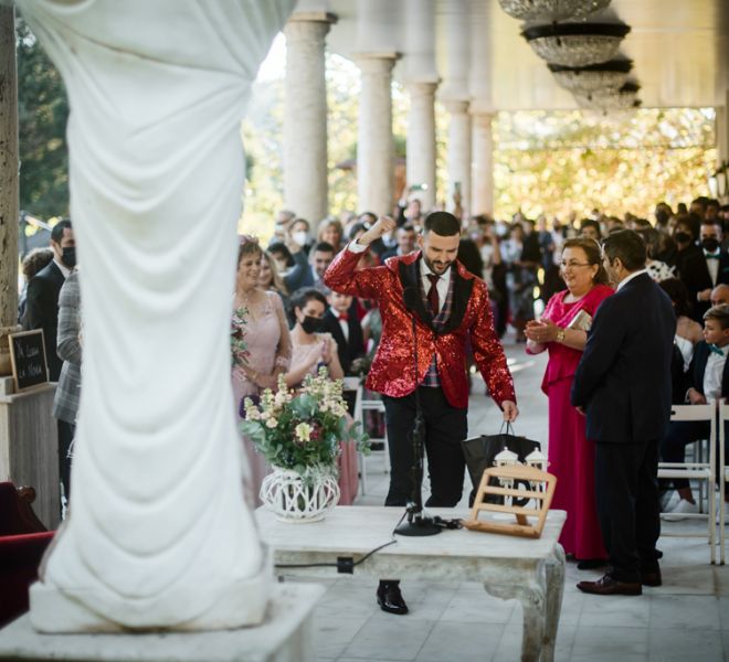 ceremonia civil en noviembre exterior pazo en galicia