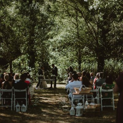 Boda Civil Al Aire Libre Cerca De Santiago En Pazo Do Tambre