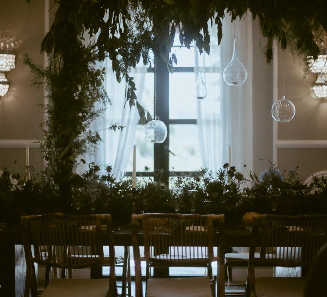 Decoracion Botanica De Banquetes En El Salon De Pazo Do Tambre